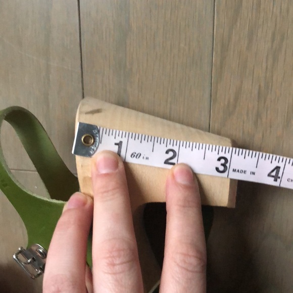 Swedish Hasbeens Green Heeled Sandals - Picture 5 of 7